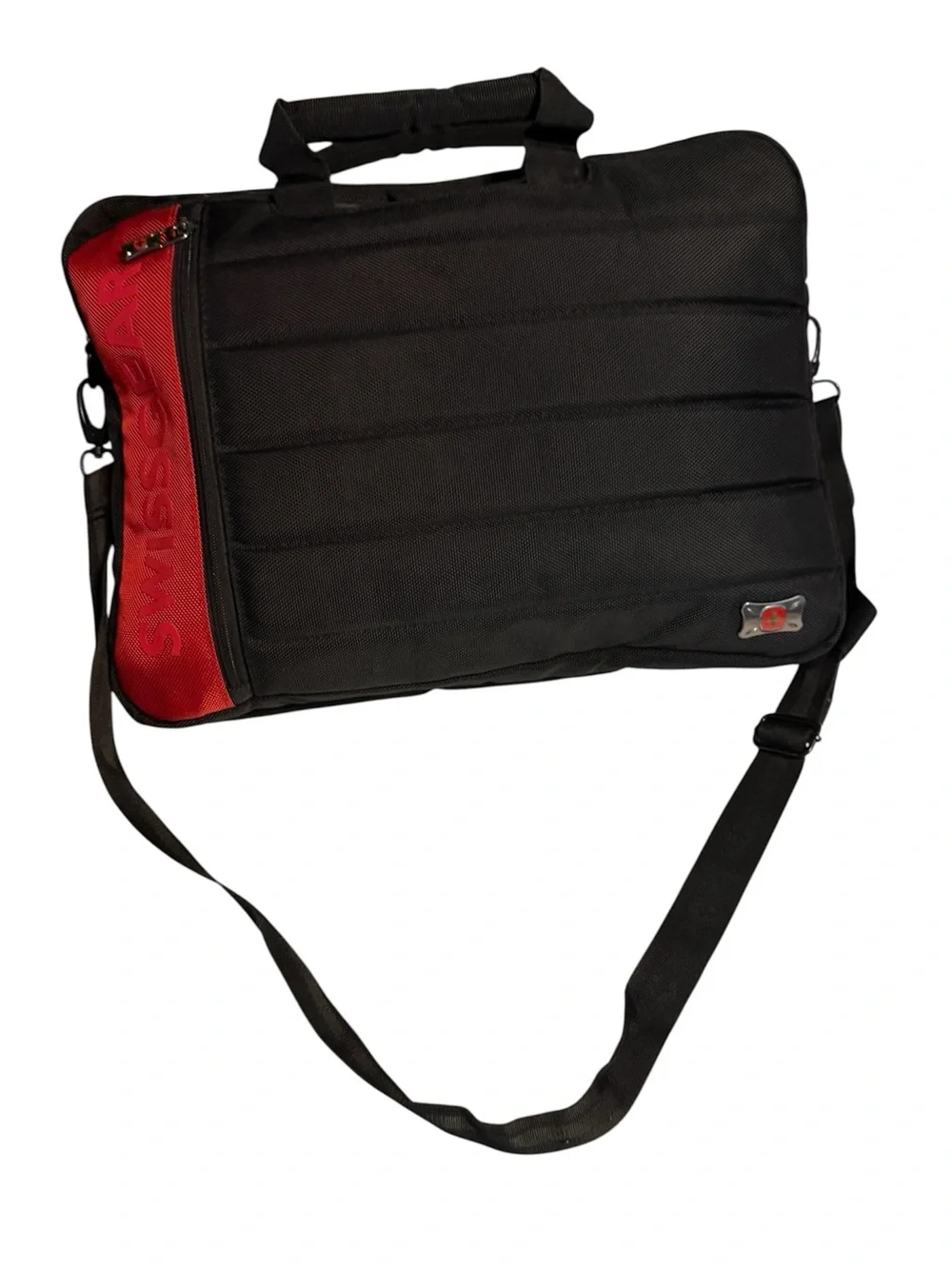 SwissGear Wenger Black Red Laptop Messenger Bag